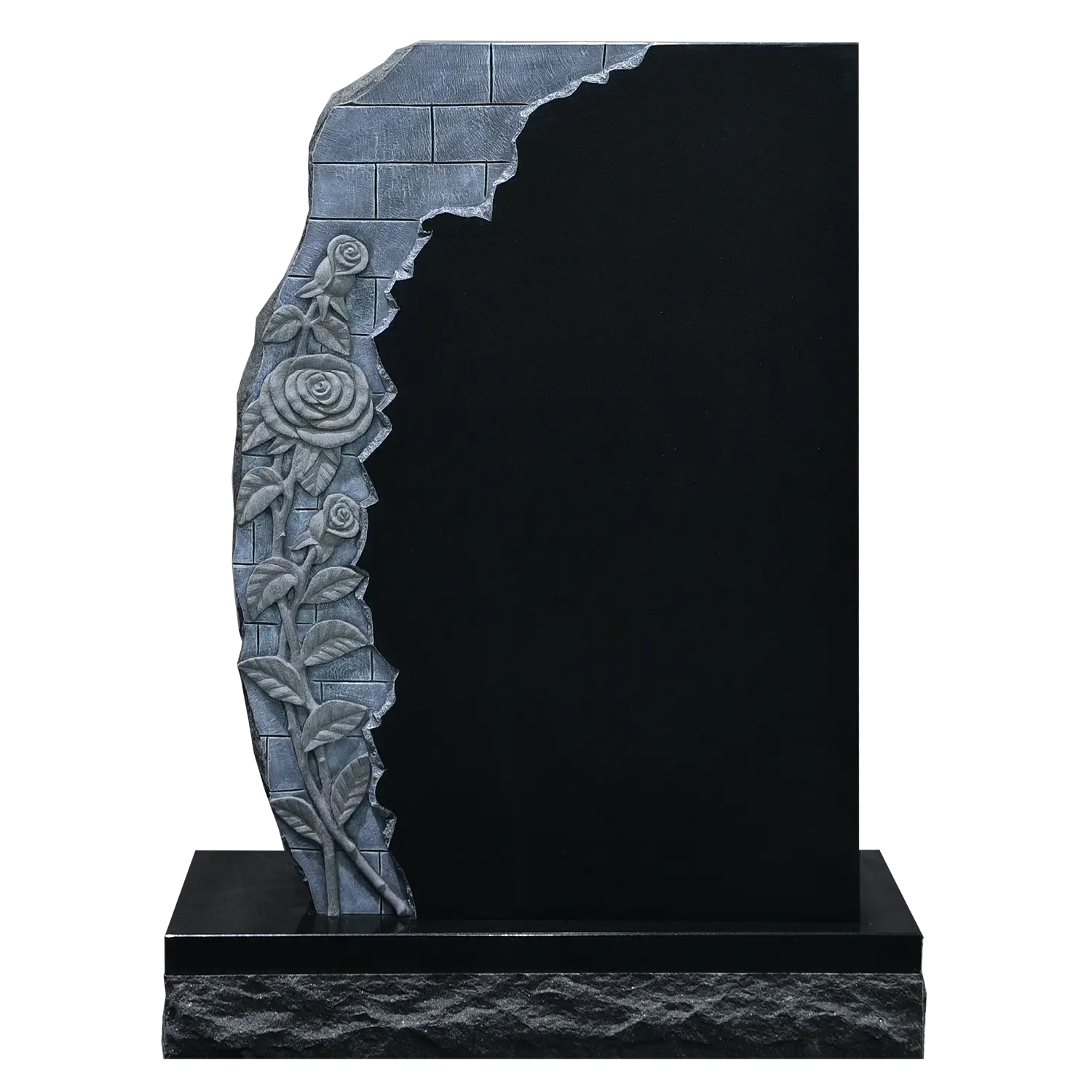 Brick Roses - Jet Black - Front - Blank