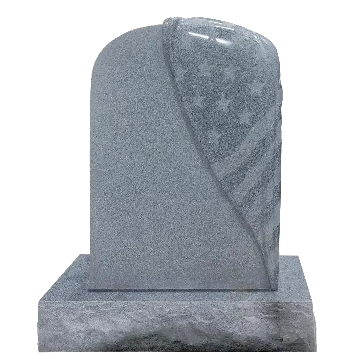 Draped Flag - Single - China Grey - Back - Blank