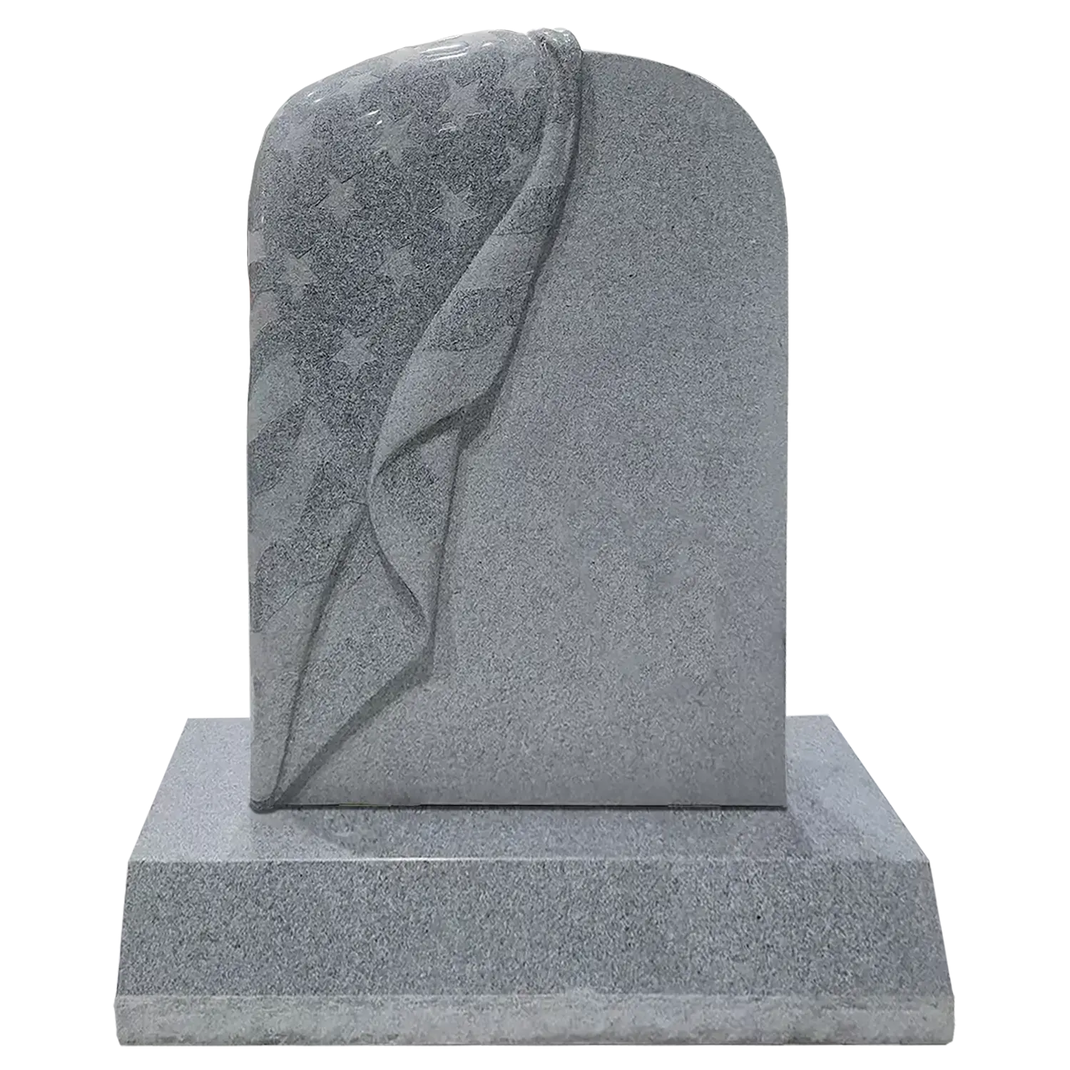 Draped Flag - Single - China Grey - Front - Blank