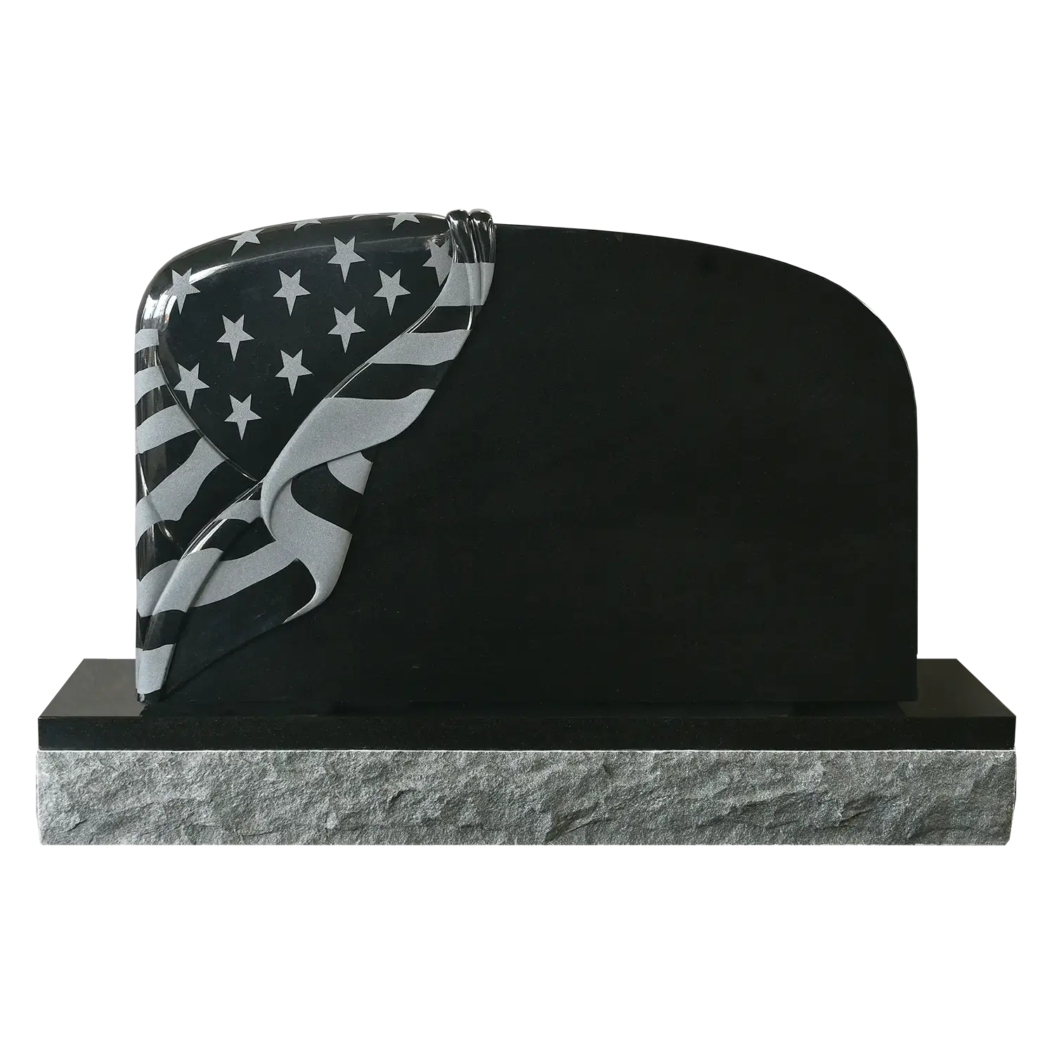 Draped Flag in Jet Black, Companion Size