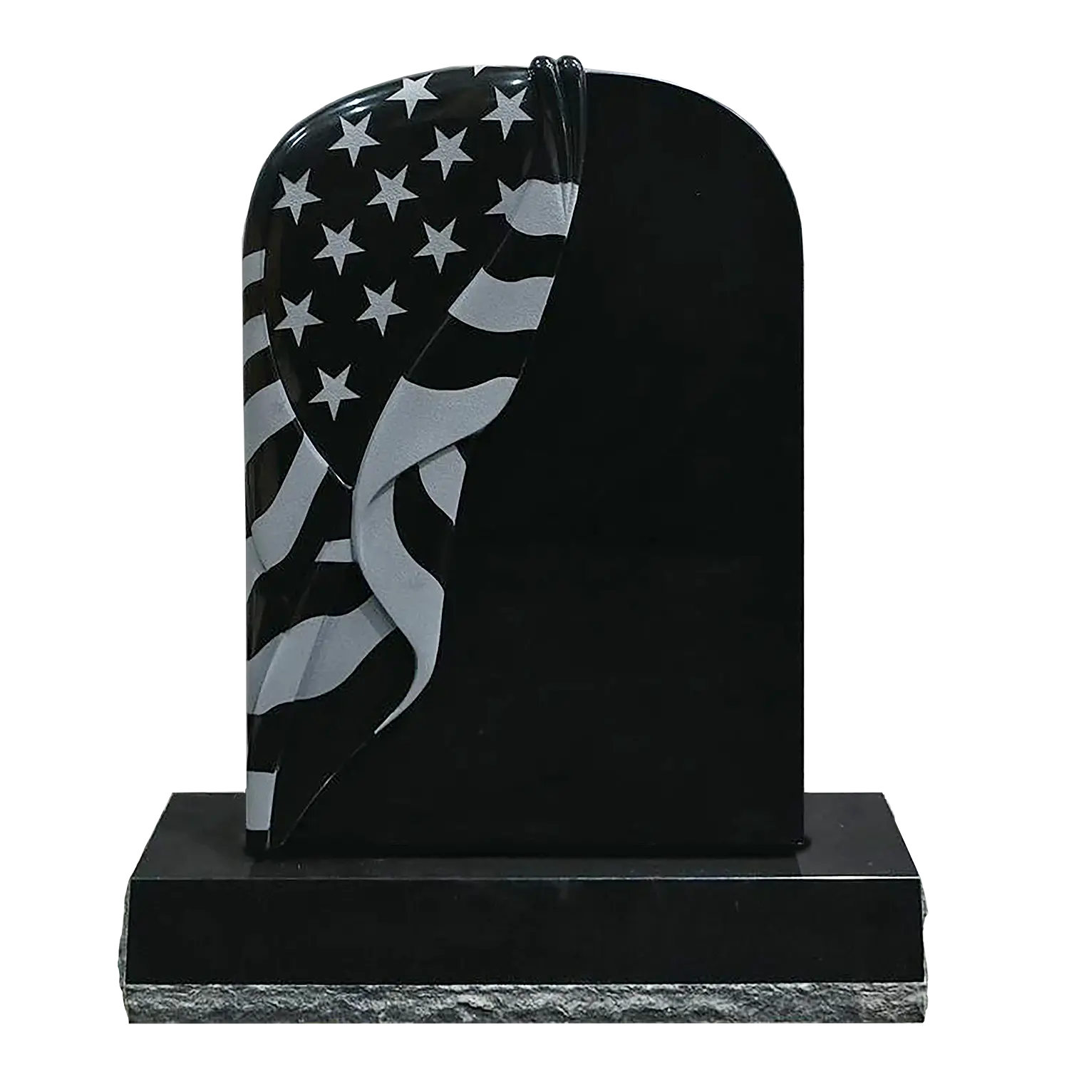 Draped Flag in Jet Black