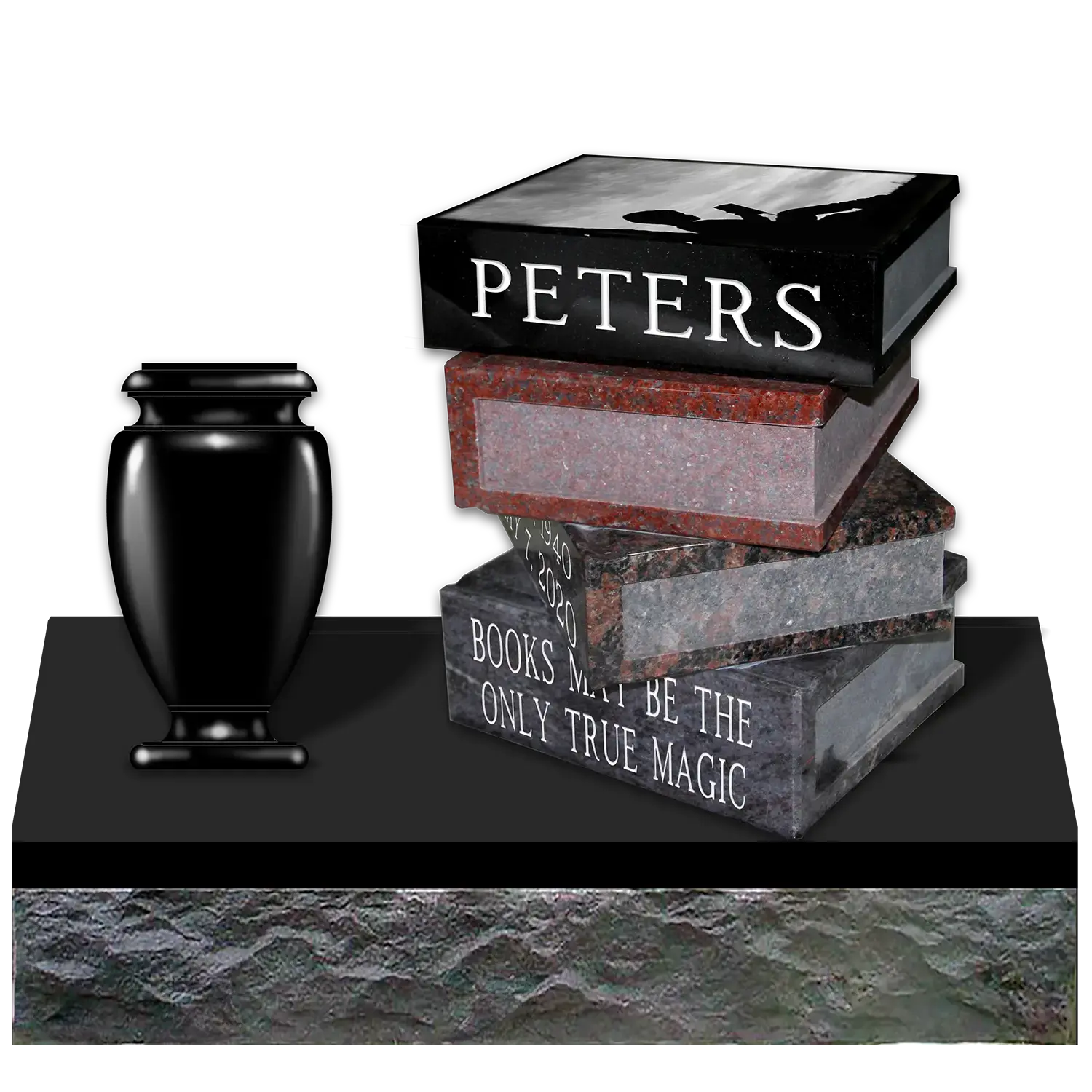 Cremation-StackedBooks- Front-LaserAndSB-1500