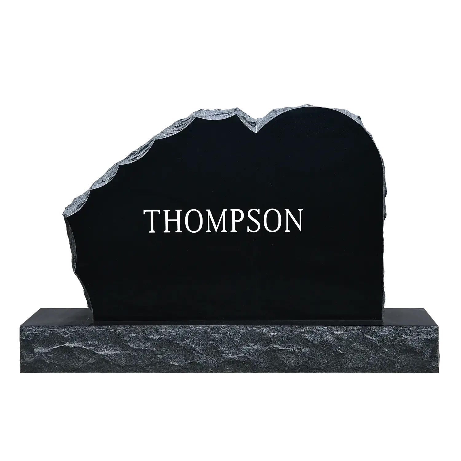 Rocky Starburst - Jet Black - Back - All Sandblast Example