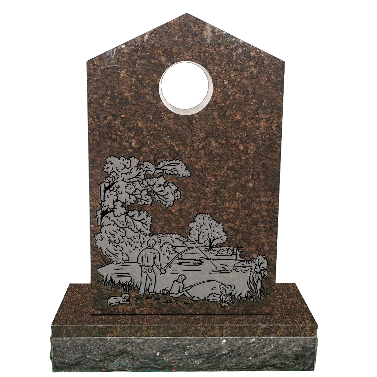 Starburst - Tan Brown - Back - Sandblast Example 01